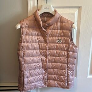 Moncler Women’s Light Pink Down Vest (Size 4)